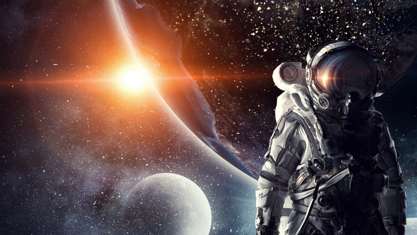 Artist rendition of an astronaut floating in space.png