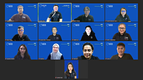 Zoom screenshot of Space Apps participants